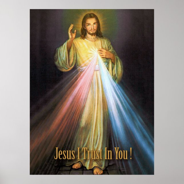 Póster The Divine Mercy Devotional Image. (Frente)