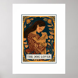 Póster The Dog Lover Ilustró El Tema Tarot