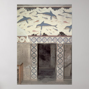 Póster The Dolphin Frescoes in the Queen's Bathroom