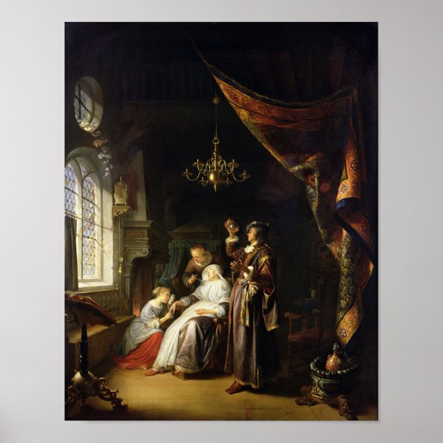Póster The Dropsical Woman, c.1663 (Frente)