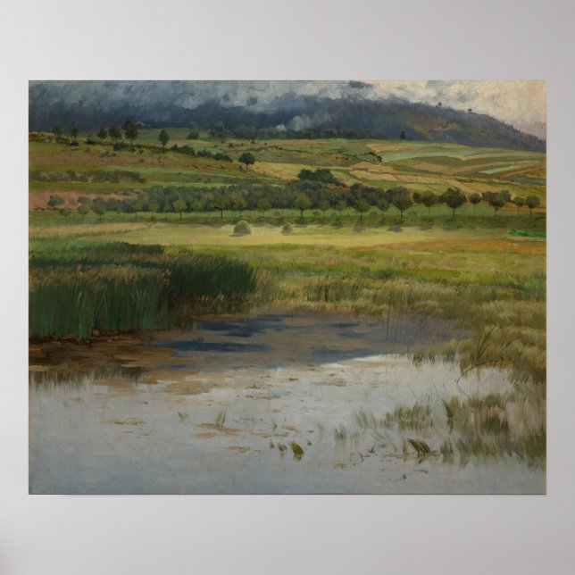 Póster The Drowned Pond, 1887 (aceite sobre lienzo) (Frente)