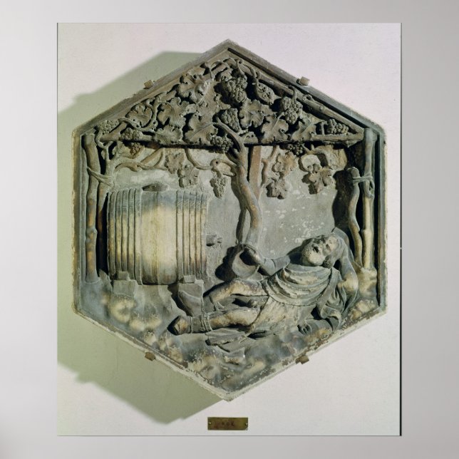 Póster The Drunkenness of Noah, hexagonal decorative (Frente)