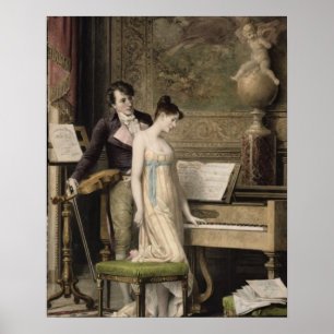 Póster The Duet (mezzotint)