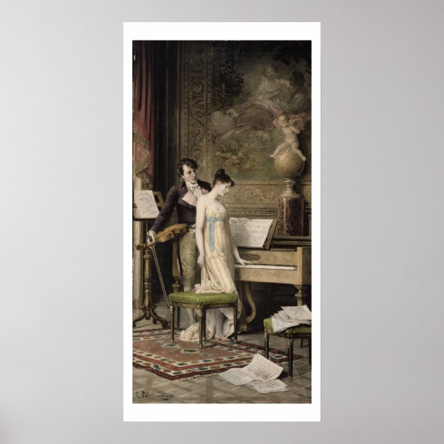 Póster The Duet (mezzotint) (Frente)