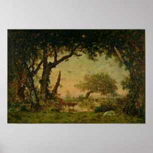 Póster The Edge del bosque en Fontainebleau