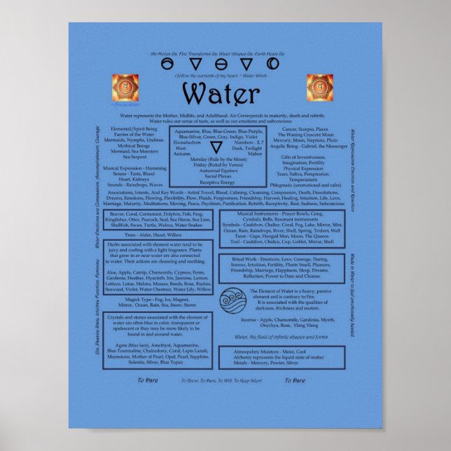 Póster The Element of Water Correspondence Poster (Frente)