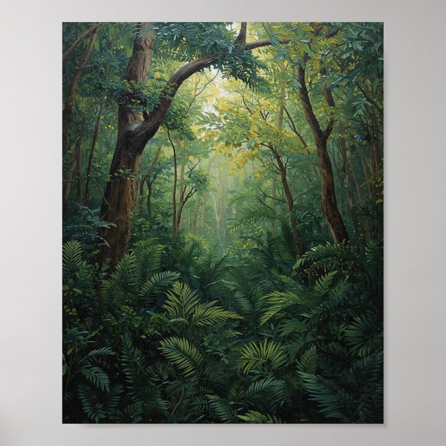 Póster The Emerald Sanctuary: Golden Noon Filtering Throu (Frente)