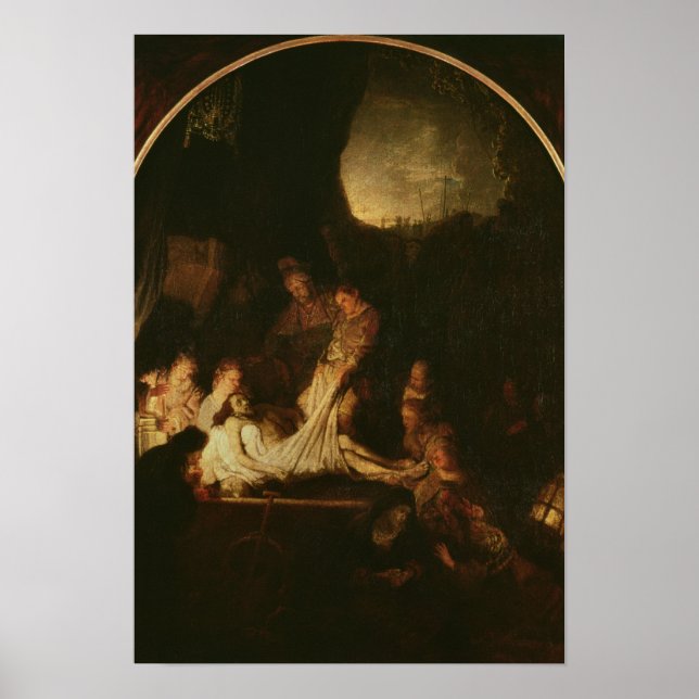 Póster The Entombment, c.1639 (Frente)