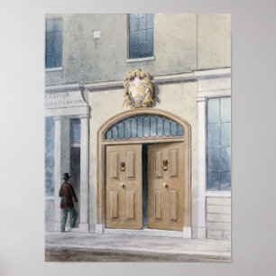 Póster The Entrance to Coachmakers Hall, 1854