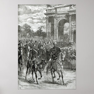 Póster The entry of Napoleon III and Victor Emmanuel
