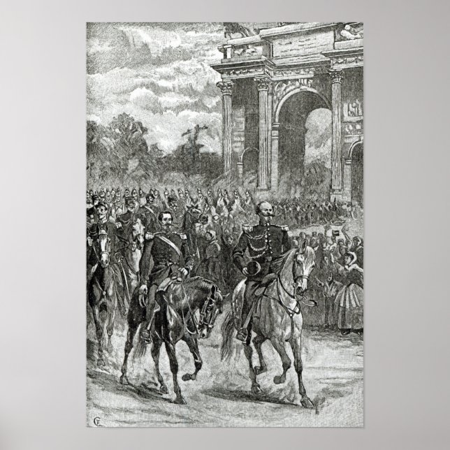 Póster The entry of Napoleon III and Victor Emmanuel (Frente)