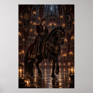 Póster The Equestrian Gothic Circus Fine Art Poster