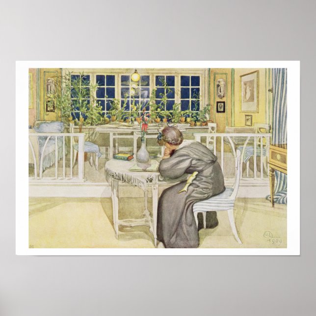 Póster The Evening Before the Journey to England - Study (Frente)