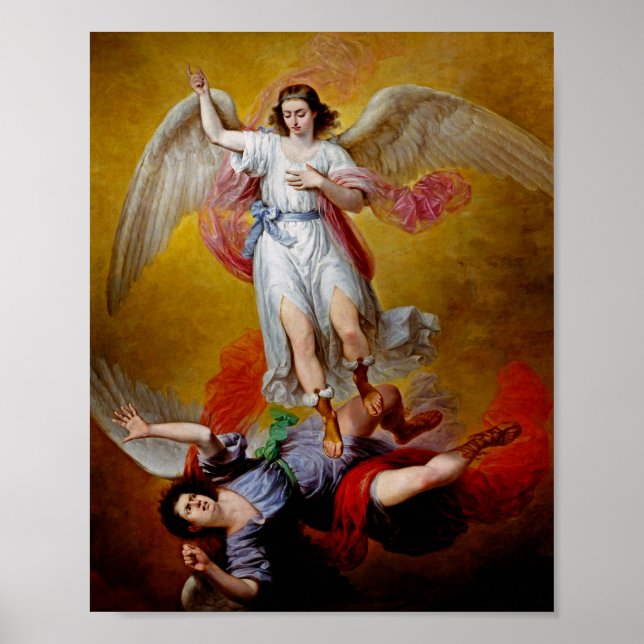 Póster The fall of Lucifer by Antonio Maria Esquivel (Frente)