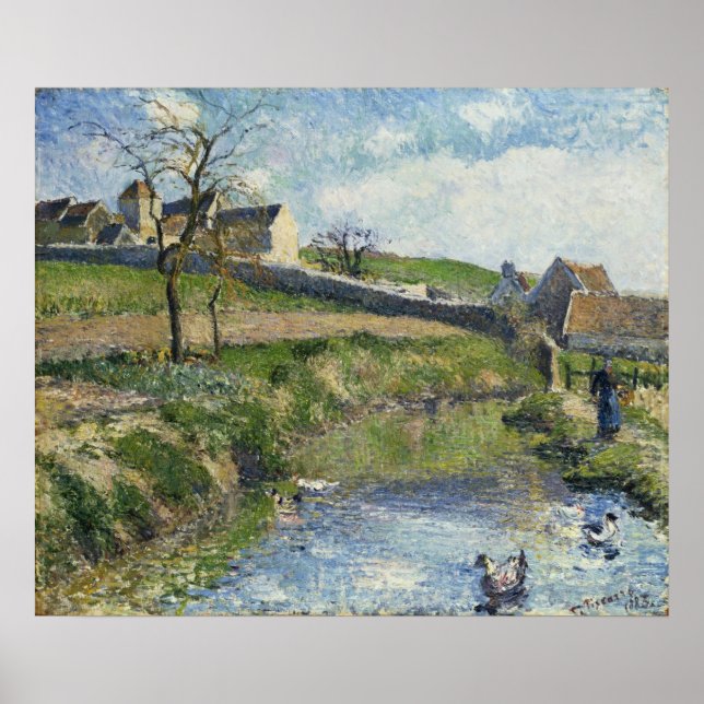 Póster The Farm at Osny, 1883 (Frente)