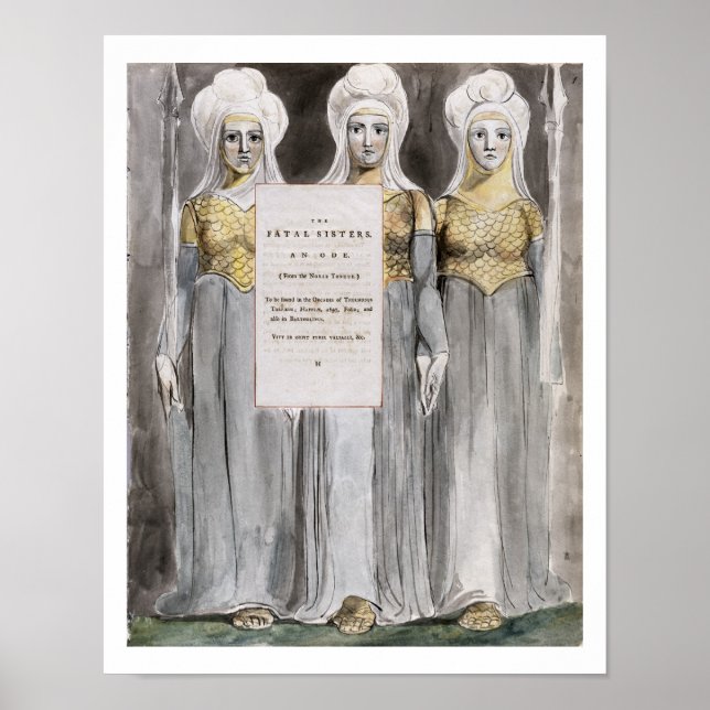 Póster The Fatal Sisters, design 67 from 'The Poems of Th (Frente)