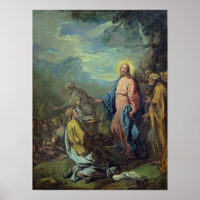 Póster The Feeding of the Five Thousand, before 1733 (Frente)