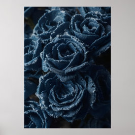 Póster The Fierce Grace of Reconstructed Denim Roses