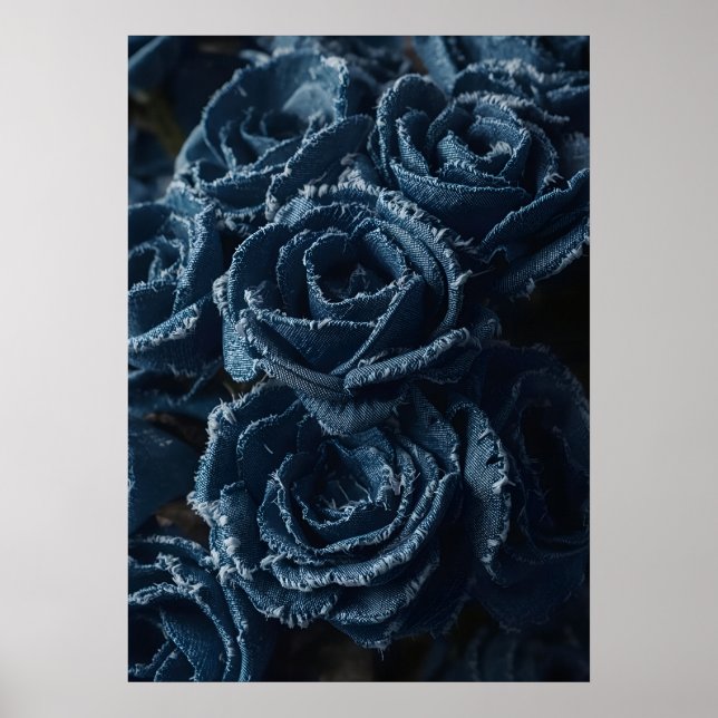 Póster The Fierce Grace of Reconstructed Denim Roses (Frente)