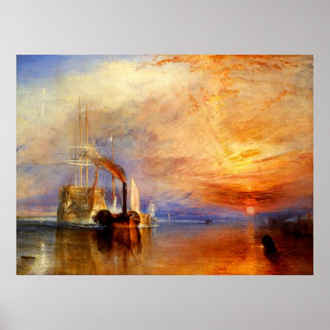 Póster The Fighting Temeraire, J. M. W. Turner (Frente)