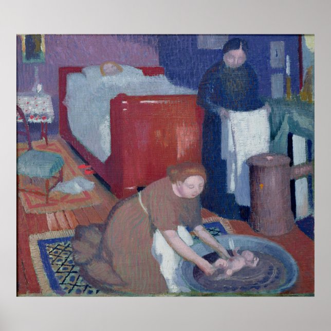 Póster The First Bath, c.1899 (Frente)