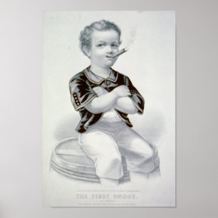 Póster The First Smoke - 1870