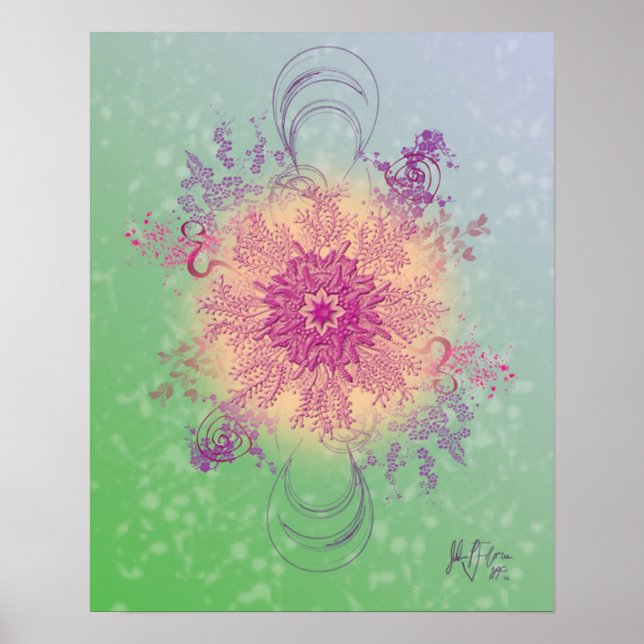 Póster The Flower Experiment(Digital)by Julian P. Flores (Frente)