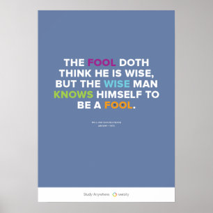Póster The Fool and the Wise Man