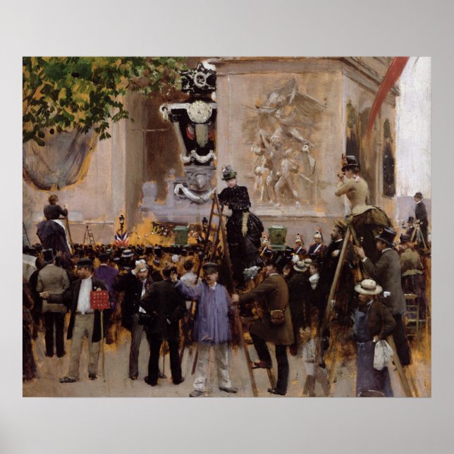 Póster The Funeral of Victor Hugo (Frente)