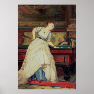 Póster The Game de los billares, siglo XIX