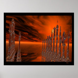 Póster The Game del ajedrez