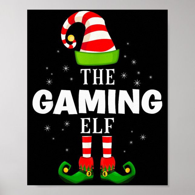 Póster The Gaming Elf Christmas Pjs Matching Pajama  (Frente)