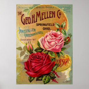 Póster The Geo. H. Mellen Co. Greenhouse Advertisement