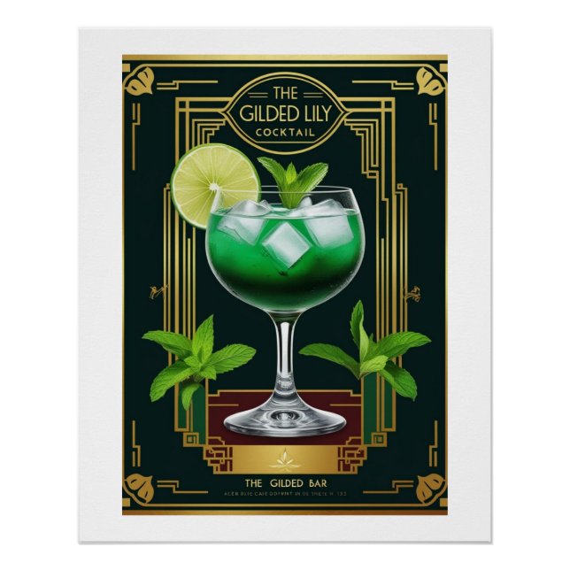 Póster The Gilded Lily – Eleganz im Glas (Anverso)