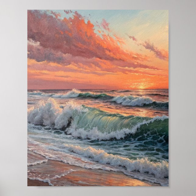 Póster The Gilded Surge: A Symphony of Radiant Clouds (Frente)