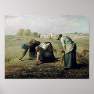 Póster The Gleaners, Jean-Francois Millet, 1857