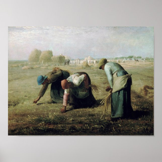 Póster The Gleaners, Jean-Francois Millet, 1857 (Frente)