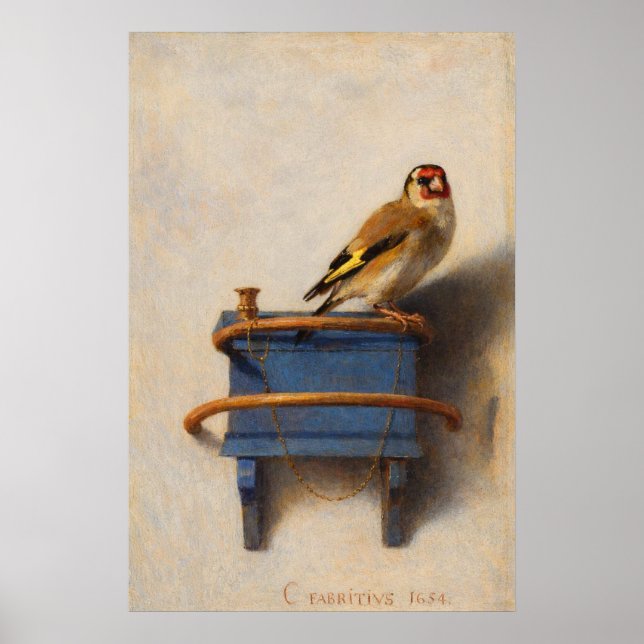 Póster The Goldfinch by Carel Fabritius (Frente)