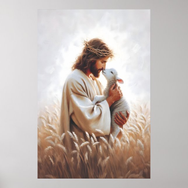 Póster The Good Shepherd Bible Art Christian Art Jesus Ar (Frente)