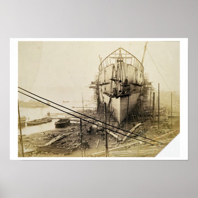 Póster The Great Eastern, 1857 (huella de albúmina) (Frente)