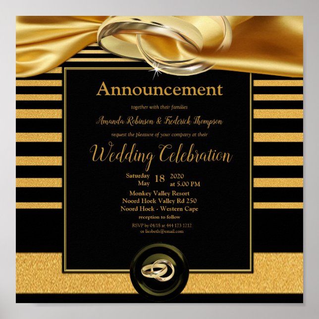 Póster The Great Gatsby  Wedding Announcement (Frente)
