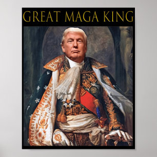 Póster The Great Maga King Fun Trump Ultra Maga King