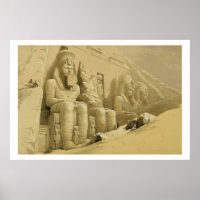 The Great Temple of Abu Simbel, Nubia, from "Egypt