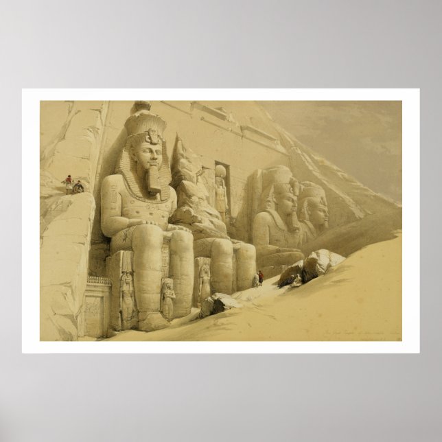 Póster The Great Temple of Abu Simbel, Nubia, from "Egypt (Frente)