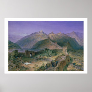 Póster The Great Wall of China, 1886 (w/c)