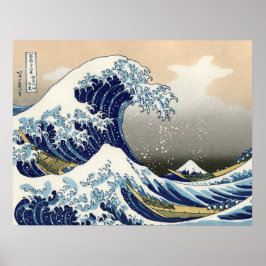Póster The Great Wave of Kanagawa - Katsushika Hokusai