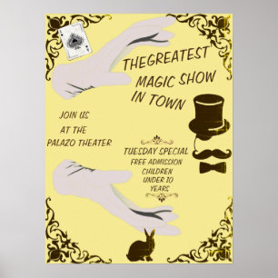 PÓSTER THE GREATEST MAGIC SHOE VINTAGE STYLE POSTER
