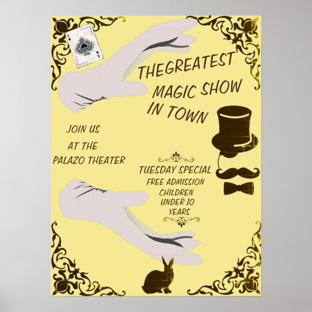 PÓSTER THE GREATEST MAGIC SHOE VINTAGE STYLE POSTER (Frente)