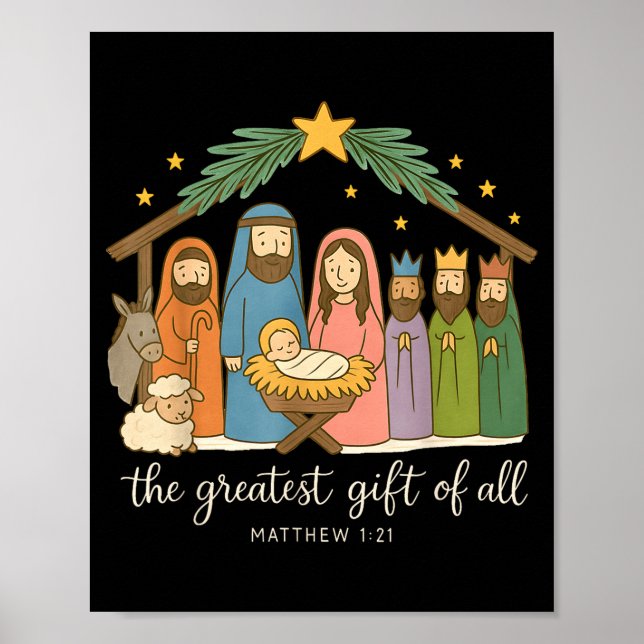 Póster The Greatest Of All Nativity Jesus Christian Chris (Frente)