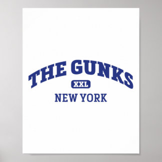 Póster The Gunks College Style Rock Climbing Area Design 